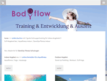 Tablet Screenshot of body-flow.ch